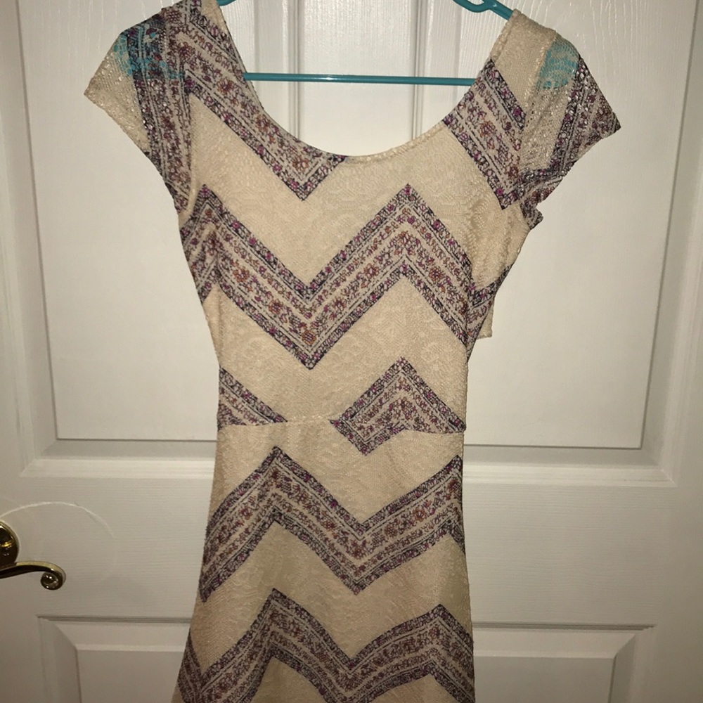 Lace dress with back cut out